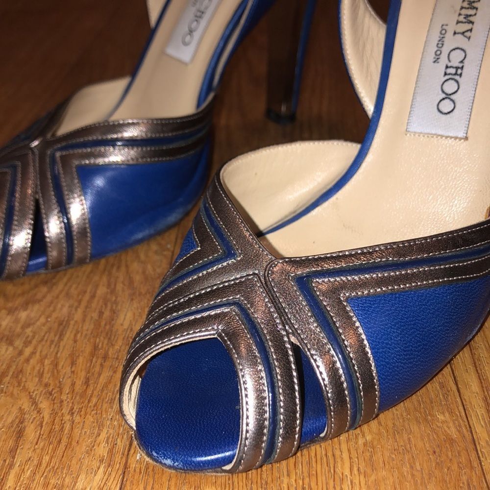 navy jimmy choo heels